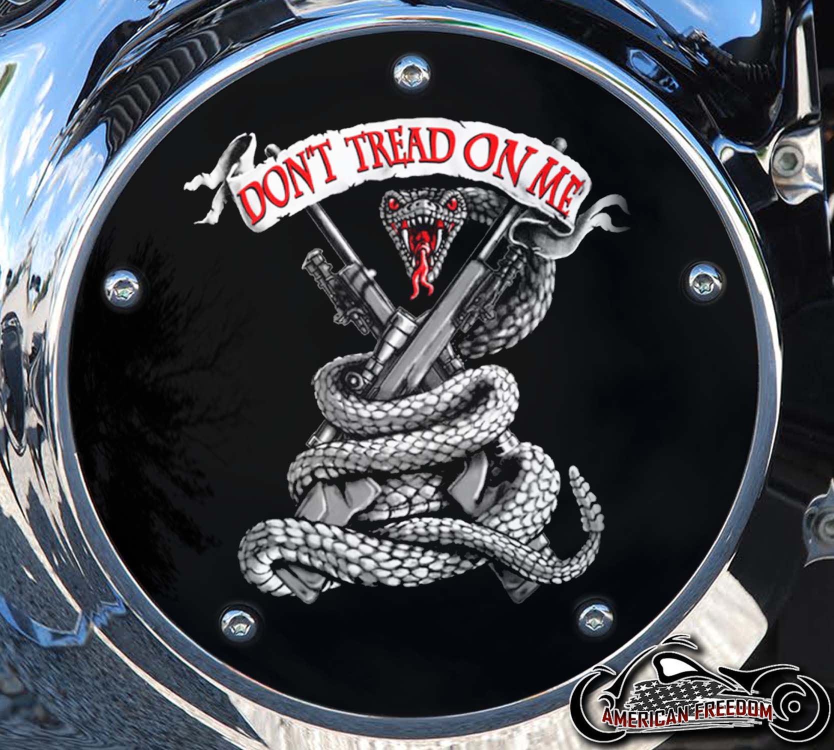 Custom Derby Cover - Don't Tread On Me
